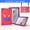 Red+Blue, variant on Trendy cool tablet case for Samsung Tab A9 Plus 11 inch, built-in stand, thickened corners, shock and drop resistant