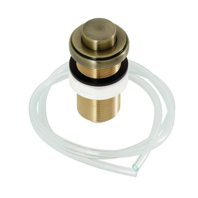 Kingston Brass KA21AB 1.75 in. Trimscape Garbage Disposal Air Switch Button, Antique Brass