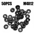 thumbnail image 4 of Push On Locking Washers Clips Kit Fastener Retainer For Metric Shaft M4*12 50PCS, 4 of 8