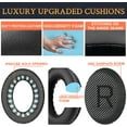 thumbnail image 4 of Replacement Earpads Cushions for Bose QuietComfort 35 (QC35) & Quiet Comfort 35 II (QC35 ii) Headphones, Ear Pads with Softer Leather, Noise Isolation Foam, Added Thickness (Black), 4 of 8