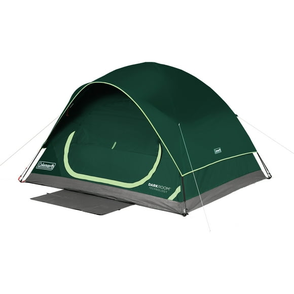 Coleman 4-Person Dark Room Stardome Camping Tent, Night Forest Green