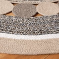 thumbnail image 3 of Safavieh Braided Haven Geometric Reversible Area Rug, Beige/Gray, 5' x 5' Round, 3 of 7