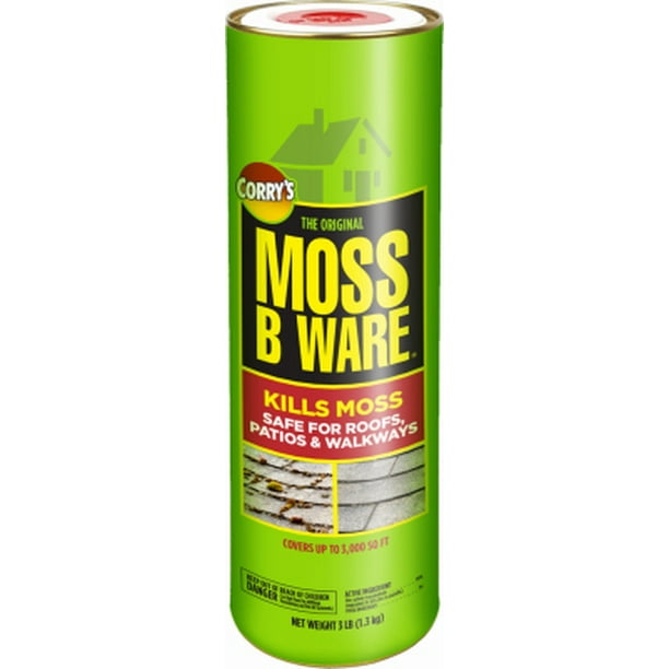 Central Garden Moss B Ware 3 LB Moss Killer Extends Life Of Roofs