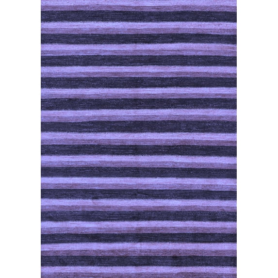 Ahgly Company Machine Washable Indoor Rectangle Abstract Blue Modern Area Rugs, 3' x 5'