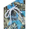 thumbnail image 4 of hirigin Men's High-Waist Beach Shorts, Leaf/Camouflage/Plaid/Food/Crab Printed Short Trousers, Casual Loose Fit Pockets Shorts, 4 of 6