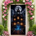 thumbnail image 5 of Gothic Haunted Castle Banner Full Moon Spooky House Halloween Decor for Haunted House Party Halloween Event Spooky Celebration, 5 of 9