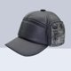 thumbnail image 3 of Boinas de cuero Cubierta de oreja de cuero para hombre Casquillo de cuero de invierno de mediana edad Gorra delantera de cuero ajustable ajustable (Negro), 3 of 5