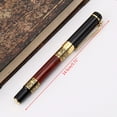 thumbnail image 3 of JUNTEX Luxury Metal Ballpoint Pen Imitation Wood Emboss Pattern Rollerball Pen Office S, 3 of 10