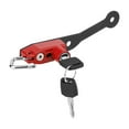 thumbnail image 2 of Helmet Lock Mount,Aluminum Alloy Helmet Lock Helmet Lock Hanger Motorcycle Helmet Lock Professionally Tested, 2 of 9