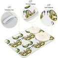 thumbnail image 2 of FREEAMG Mardi Gras Holiday Absorbent Dish Drying Mat Microfiber Large Kitchen Countertop Table Protector Multi-Purpose Counter Rack Sink Drainer Pad 16"x18", 2 of 6
