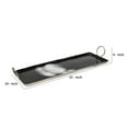 thumbnail image 5 of Tray with Metal and Ring Handles, Black and Silver- Saltoro Sherpi, 5 of 5