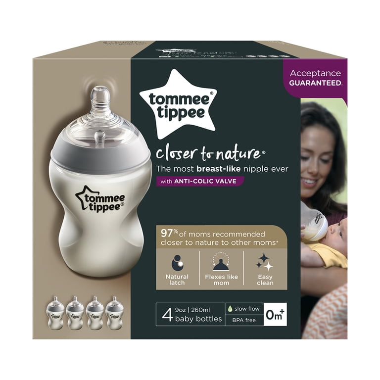 BABY BOTTLE TOMMEE TIPPEE CLOSER TO NATURE - 11.0Z BOTTLE - 6 MONTHS NEW