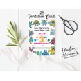 thumbnail image 3 of Darling Souvenir Multicolor Birthday Invitation Card Printable Elegant Fill or Write In Blank Party Invites 28 Pcs 5 x 7 Inches, 3 of 5