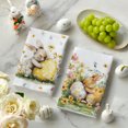 thumbnail image 6 of Sm:)e Bunny Flower Eggs Easter Kitchen Dish Towels 18x26 Inch Set of 2, 6 of 6