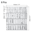 thumbnail image 2 of Uxcell 9.1 x 7.7 inches 8 Sheets Letter Stickers Vinyl Letters for Indoor Outside Sticker Decal White, 2 of 5