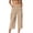 Beige, variante sur Visit the JURANMO Store Pantalon Cargo pour Femmes Jambe Droite Grand Uni Décontracté Pantalon de Travail Léger Ample Capri avec Multiples Poches Noir m