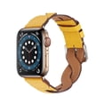 thumbnail image 6 of Allytechgroup Watch Band Compatible with Apple Watch Band 41mm 40mm 38mm iWatch Series 9/8/SE/7/6/5/4/3/2/1, Braid Stylish Design Wrist Band for Women, Yellow, 6 of 7
