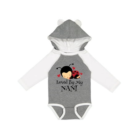 

Inktastic Loved By My Nani Girls Long Sleeve Baby Bodysuit