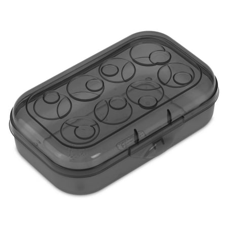 Sterilite Plastic Pencil Box, Black Tint