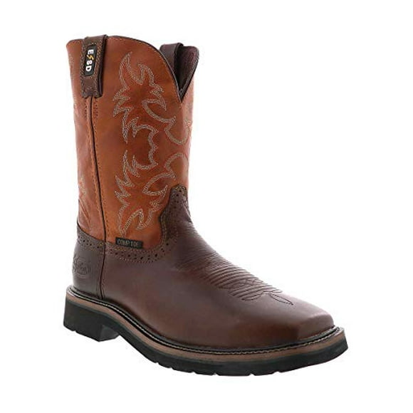 Justin Men's Actuator Western Work Boot Composite Toe