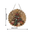 thumbnail image 6 of Dalang Christmas Wall Plaque, Rhinestone Acrylic Door Decoration, Bright Holiday Window Mantel Porch Seasonal Hanging Home Accent, 7.9 in, 6 of 7