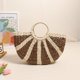 thumbnail image 2 of LHSHID Comeon Straw Bags Rattan Bag for Women,Natural Straw Handwoven Top-handle Handbag Large Capacity Basket Purse Tote Clutch Bag, 2 of 5