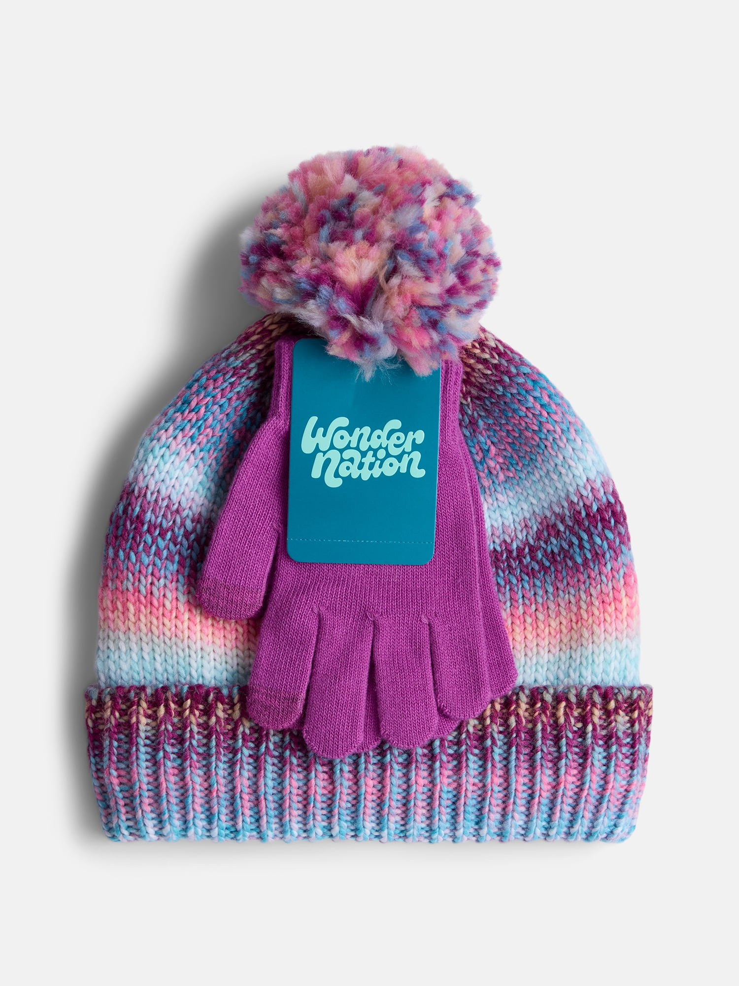 Wonder Nation Girl's Hat Glove Set