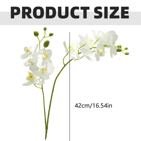 ZXNWN Big Clearance Artificial Orchid Stems Flowers for Home Decor Kitchen Decoration Wedding Flower Arrangements Centerpieces