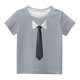 thumbnail image 2 of Niño Pequeño Camisa de Pascua Chico Manga Corta Camiseta Gráfica Cuello Redondo Crop Top para 3-14 Años Niñas Y Chico, 2 of 3