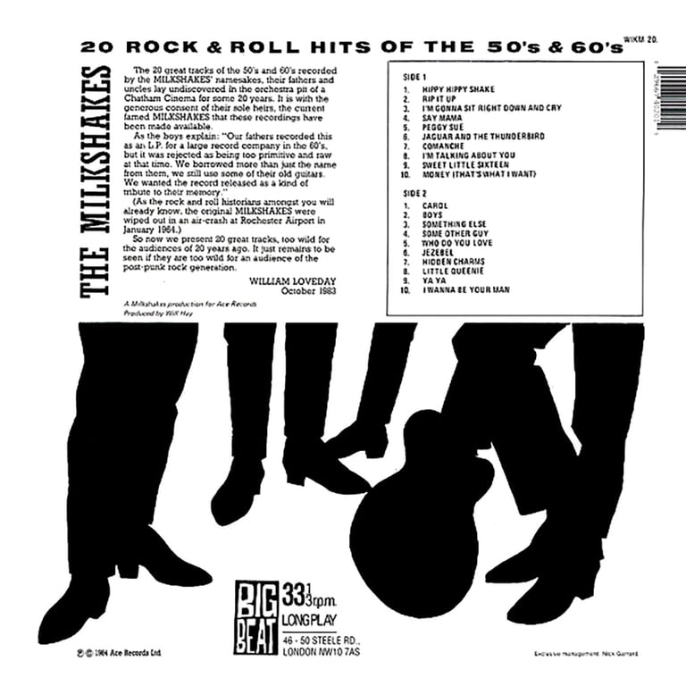 The milkshakes/20 rock and roll hits 【公式通販】
