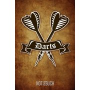 Darts Notizbuch : Braunes Punktraster Dart Notizheft fï¿½r Dartspieler ca DIN A5 weiï¿½ punktiert 110 Seiten