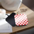 thumbnail image 4 of 3dRose, Checkered red and white squares pattern - bold bright check checked checkerboard chessboard mosaic, set of 8 Coasters - Soft, 4 of 7