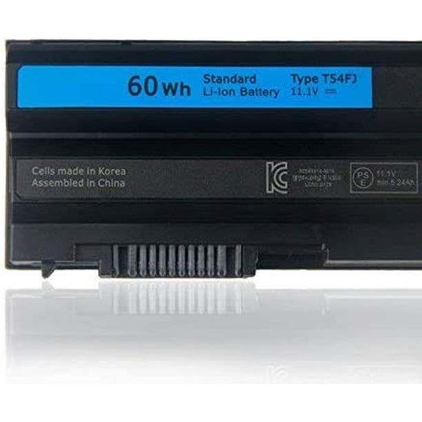 Batería de Repuesto para Laptop T54FJ Totalmente Nueva Compatible con Dell Latitude Series E6420 E6430 E6520 E6530 E5420 E5520 E5430 E5530-11.1V 60Wh/5200mAh