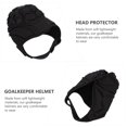 thumbnail image 3 of EeaseMX Casco de portero ajustable para deportes al aire libre, fútbol, rugby, protector de cabeza, 3 of 7