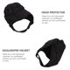 thumbnail image 3 of EeaseMX Casco de portero ajustable para deportes al aire libre, fútbol, rugby, protector de cabeza, 3 of 7