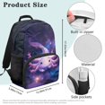 thumbnail image 7 of HUIACONG Galaxy Axolotl School Backpack for Students Age 6-18 Ergonomic Padded Adjustable Shoulder Straps Large Capacity Water Resistant Bookbag for Elementary Middle High School Daily Use, 7 of 7
