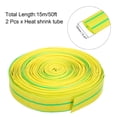 thumbnail image 2 of Unique Bargains 2 Pcs 1/2 Pieds(12mm) Dia 50 Pieds Tubes Rétractables à la Chaleur 2:1 Fil d'Isolation Électrique Tube Rétractable, 2 of 6