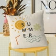 thumbnail image 2 of Summer Pillow Covers 18x18 Inch Set of 4 Boho Style Throw Pillow Covers Summer Farmhouse Cushion Case Decor for Sofa Couch, 2 of 6