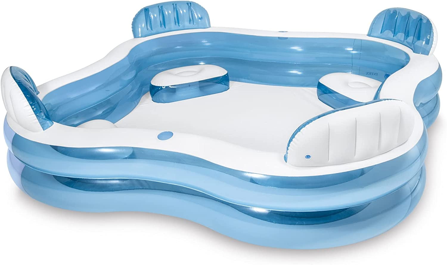 pool with built in spa