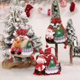 thumbnail image 3 of Bolsas de tela de diseño 3D Reutilizables Santa Muñeco de nieve Elk Sacos Cordón Bolsas de dulces para Navidad Suministros de decoración para fiestas en el hogar, Verde Fokelyi JQWJ402-2, 3 of 7