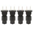 thumbnail image 1 of Adaptador de corriente NEMA 1-15P a IEC320 C5, 4 Uds., 15A, 125V, Plug and Play, convertidor de corriente para ordenador portátil de 2 clavijas, enchufe estadounidense de 125V, 1 of 5