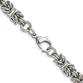 thumbnail image 3 of Chisel Stainless Steel Polished 8mm 24 inch Byzantine Link Necklace, 3 of 6