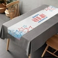 thumbnail image 6 of NSESSHome 4th of July Table Runner,Patriotic Stars Linen Tablecloth Memorial Day Decorations for Home Kitchen Dining Room Indoor Outdoor, Independence Day, Non-Slip Heat Resistance, 6 of 8