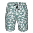 thumbnail image 3 of Goofa Floral Printed Mens Swim Trunks Summer Quick Dry Short Beach Swimwear Bathing Suits-Large, 3 of 9