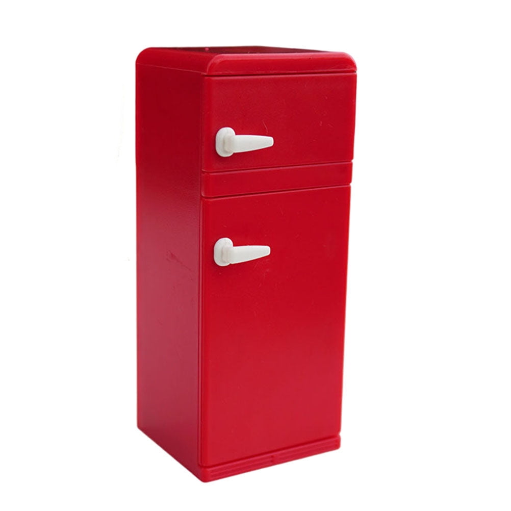 Mini Refrigerator Toy Mini House Refrigerator Model Miniature