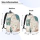 thumbnail image 2 of Fotbe Celestial Cat And Flowers Mochila de Lona con Estampado, Mochila Duradera, Mochila Versátil de Alta Calidad, Mochila Compacta Vintage-Medium, 2 of 5