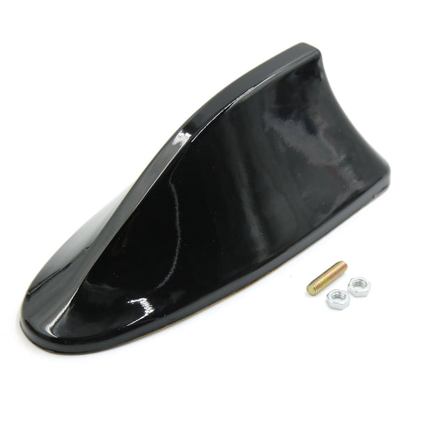 Antena de Señal Plástico Negro Estilo Aleta de Tiburón del Techo Vehículo Coche de Radio AM/FM