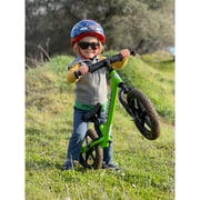 Strider 12 Sport Bike, Green - No Pedal Balance Bicycle for Kids 1 to 4 Years - Includes Safety Pad, Padded Seat, Mini Grips, Flat-Free Tires-Easy Assembly, Tool-Free Adjustments