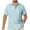 Light Blue, variant on Kaemgyyd Men's Linen Shirts Lightweight Short Sleeve Casual Tops Loose Solid Button down Beach Vaction Summer Wedding Tee
