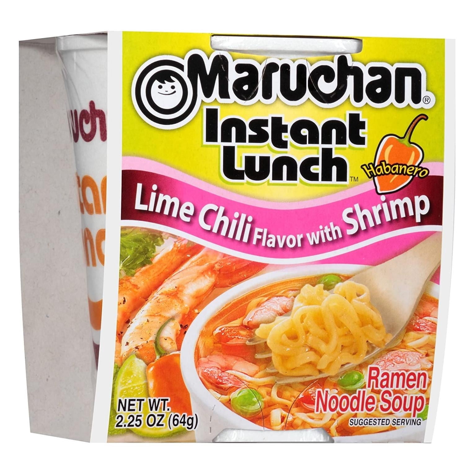 Maruchan Instant Lunch Lime Chili Flavor with Shrimp, 2.25 oz (Pack of 24)
